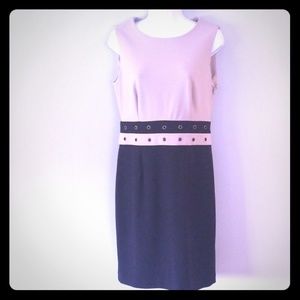 ⬇️Calvin Klein sheath dress size 8 color block